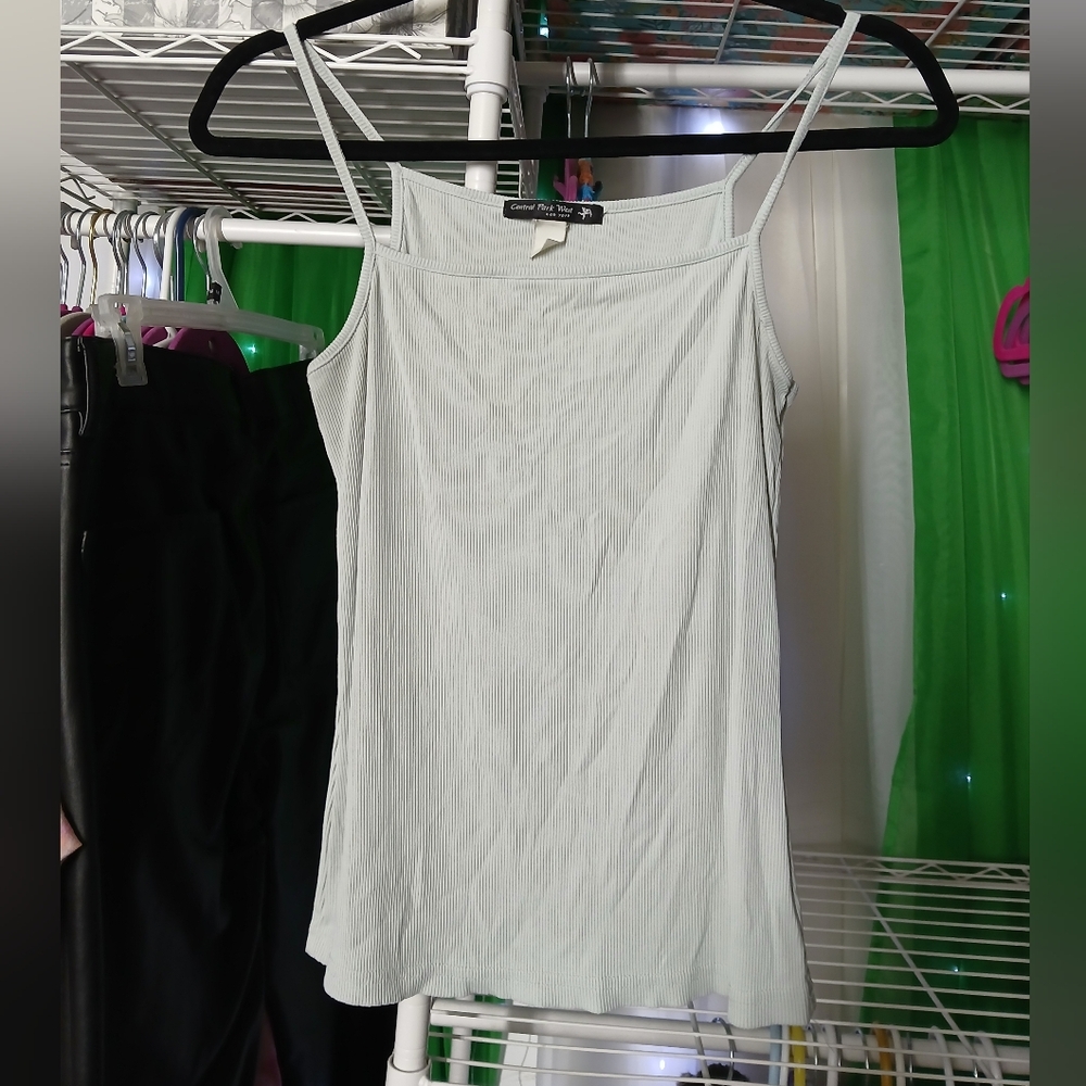 Light Gray Spaghetti Strap Top